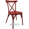 Chaise Cross Antique Rouge