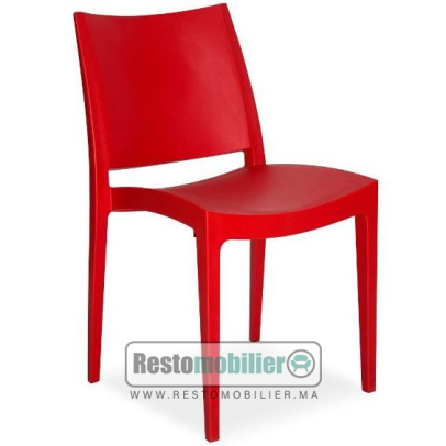 Chaise floria rouge