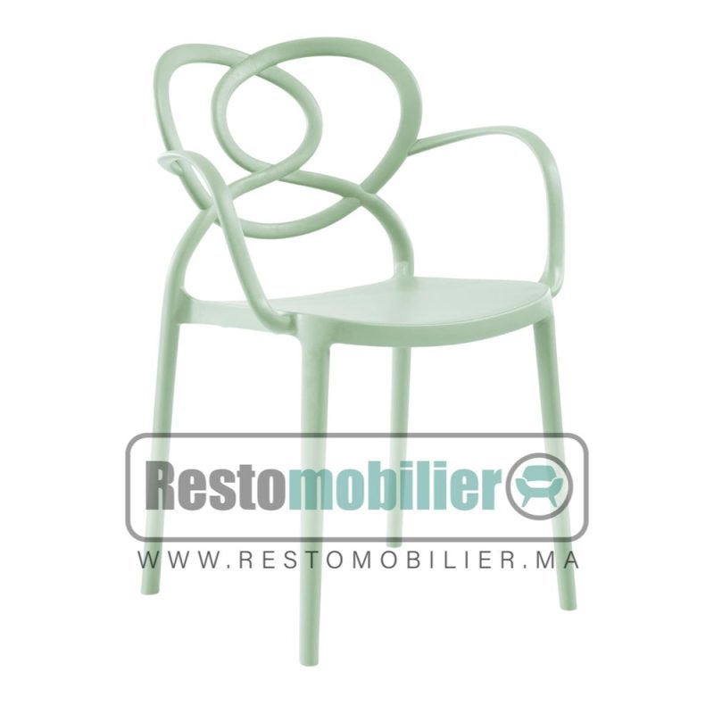 Fauteuil AMOR green pastel